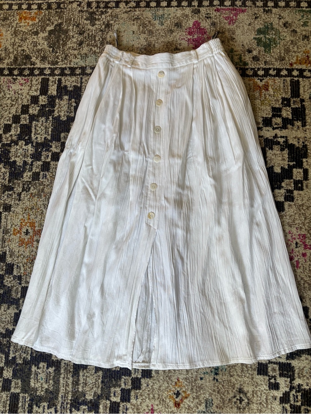 Vintage White La Vie Maxi Skirt- XS/S